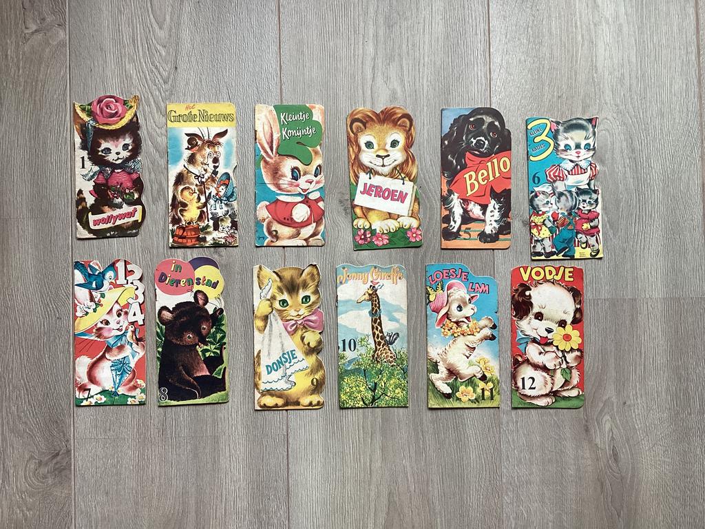 Vintage kinderboekjes 1955, Ophalen of Verzenden, Gelezen