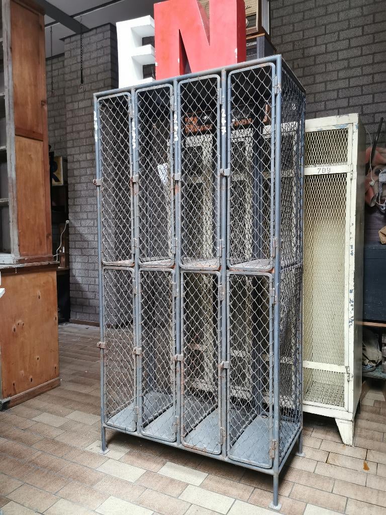 Industriële vintage lockerkast, Ophalen of Verzenden, Gebruikt