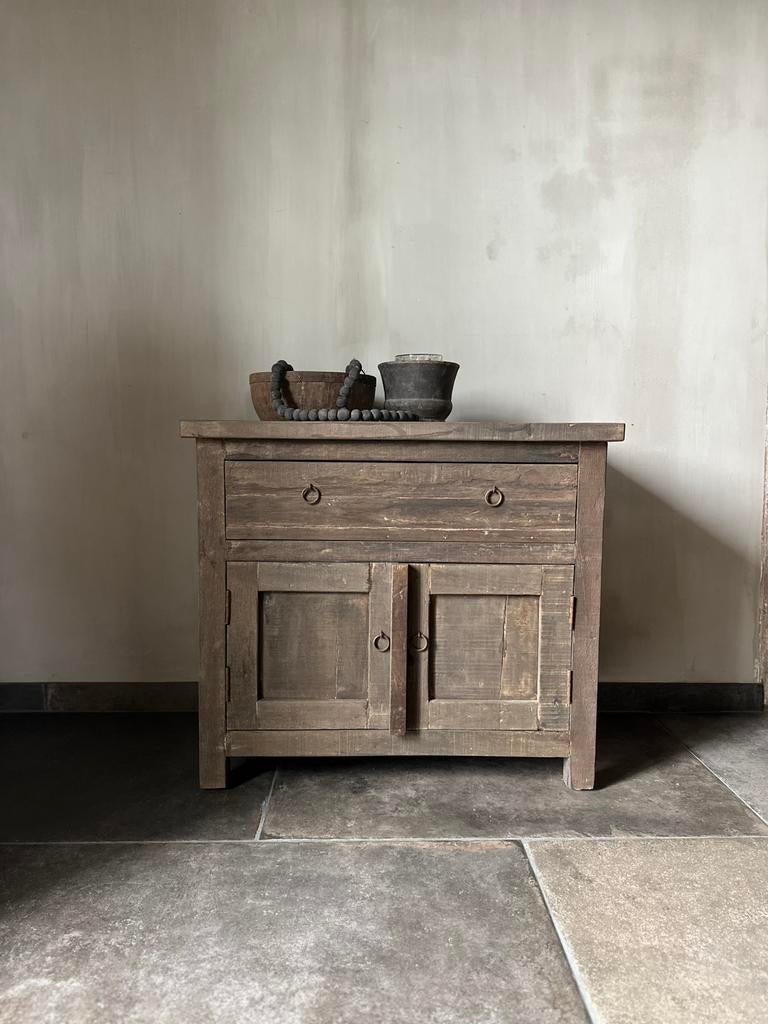 Wandkastje / Commode Driftwood, Huis en Inrichting, Kasten | Dressoirs, Ophalen of Verzenden, Zo goed als nieuw, 25 tot 50 cm