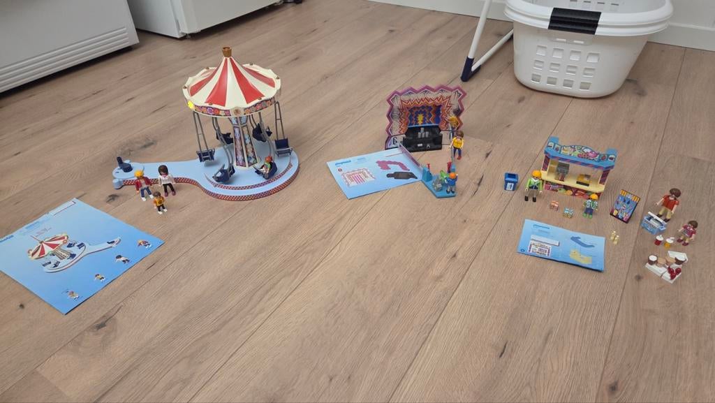 Playmobil Kermis attracties set, Ophalen of Verzenden, Gebruikt, Complete set
