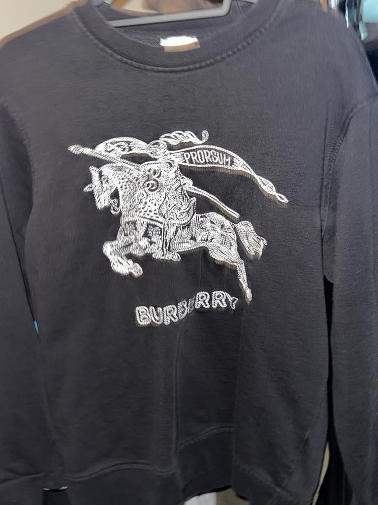 Burberry Trui - Maat M - Zwart, Ophalen of Verzenden, Zo goed als nieuw, Maat 48/50 (M), Zwart