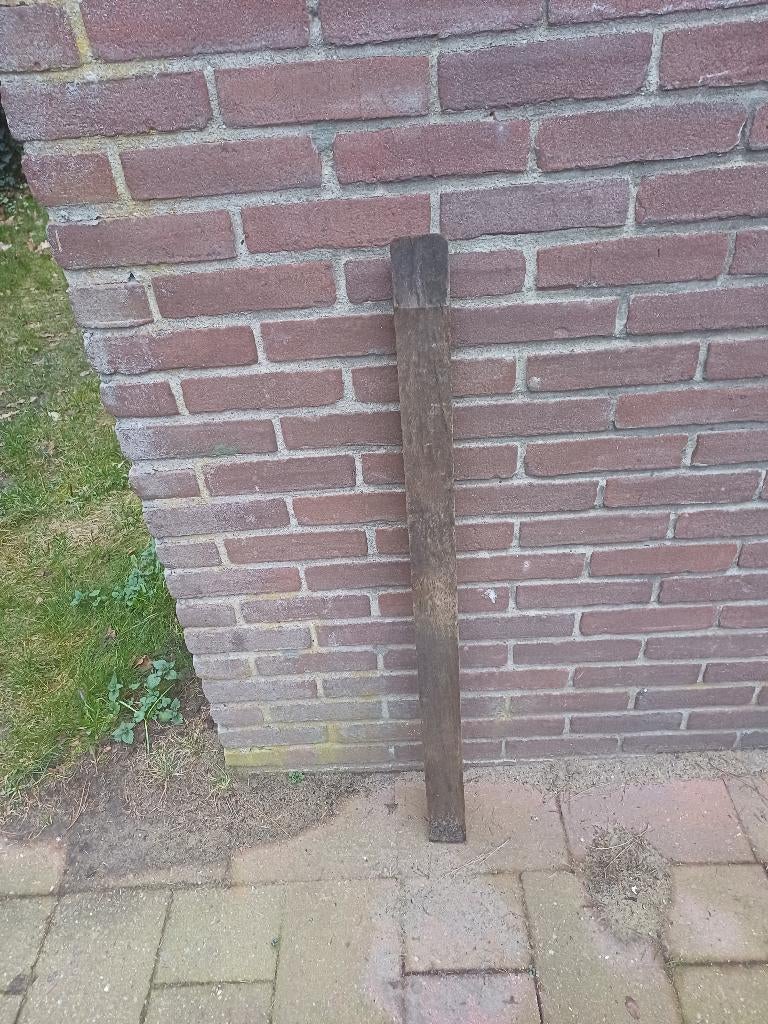 Hardhout tuinpaal, Gebruikt, Palen, Ophalen of Verzenden, Hardhout