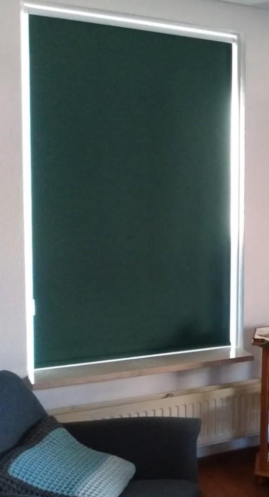 Rolgordijn verduisterend, Zo goed als nieuw, 150 tot 200 cm, Groen, 50 tot 100 cm