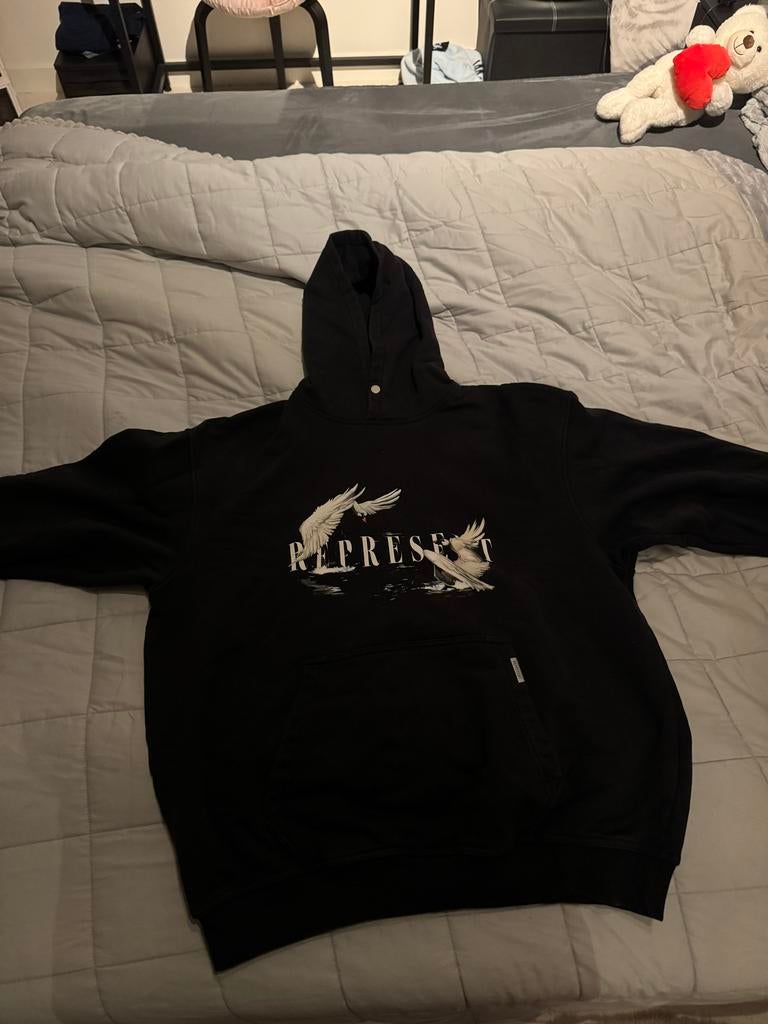 Represent Hoodie Maat M - Zo Goed Als Nieuw!, Ophalen of Verzenden, Zo goed als nieuw, Maat 48/50 (M), Zwart