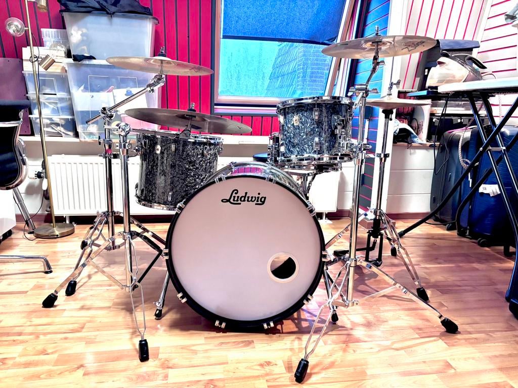 Prachtige Ludwig Classic Maple! Compleet of losse verkoop, Muziek en Instrumenten, Drumstellen en Slagwerk, Ophalen, Zo goed als nieuw