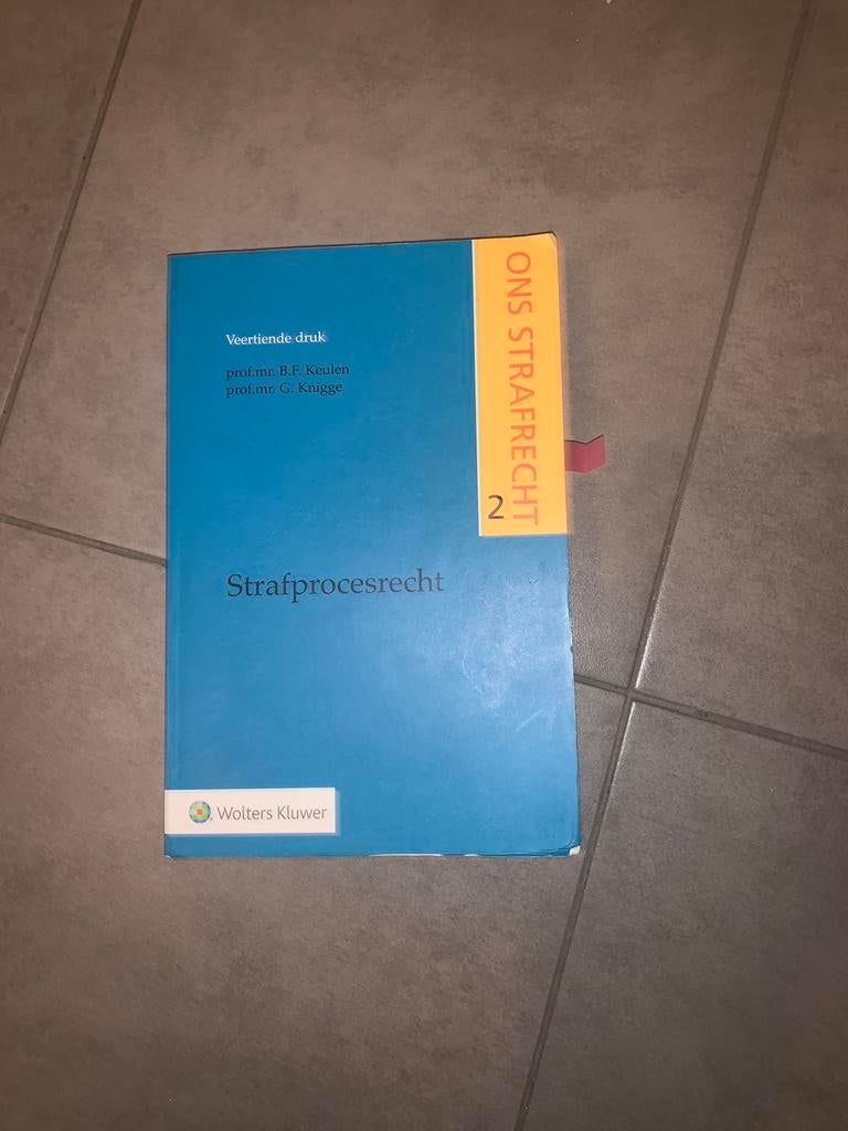 Strafprocesrecht 14e druk, Ophalen of Verzenden, Zo goed als nieuw