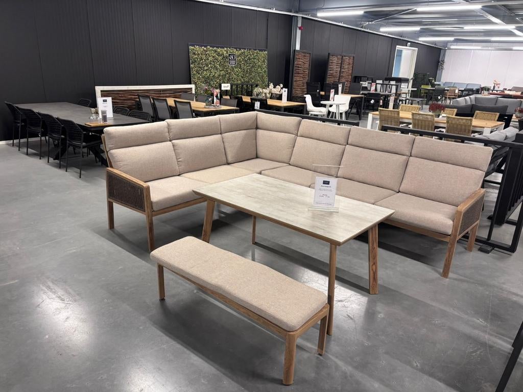 Antonio lounge set By Tierra Outdoor, 6 zitplaatsen, Onbekend, Ophalen of Verzenden, Zo goed als nieuw