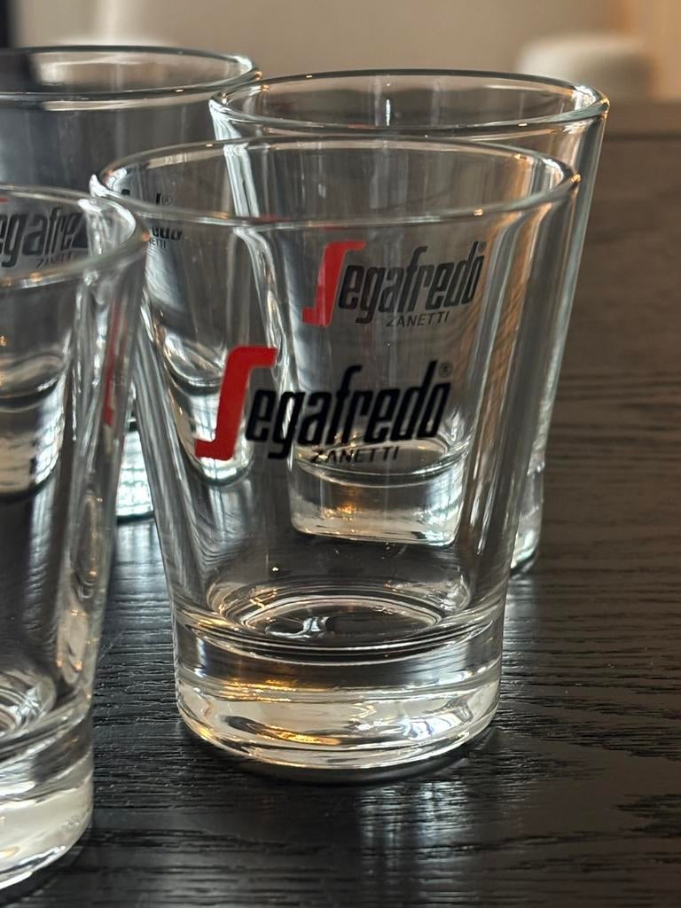 Segafredo Zanetti Espresso Glazen - 24 stuks, Glas of Glazen, Verzenden, Nieuw, Glas