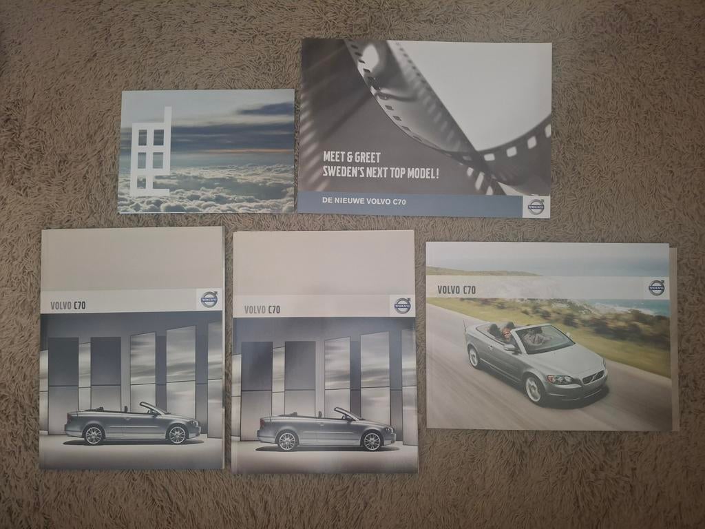 Lot autofolders Volvo C70 cabriolet 2e generatie, Boeken, Verzenden, Zo goed als nieuw, Volvo