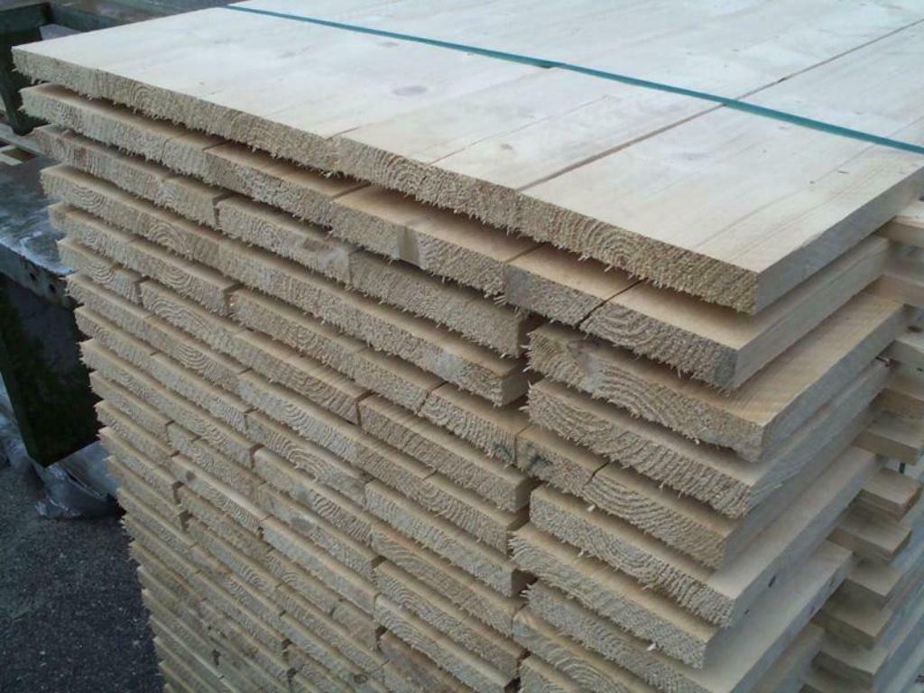 Douglas steigerplanken 32 bij 200 mm, Ophalen, 25 tot 50 mm, Nieuw, Plank