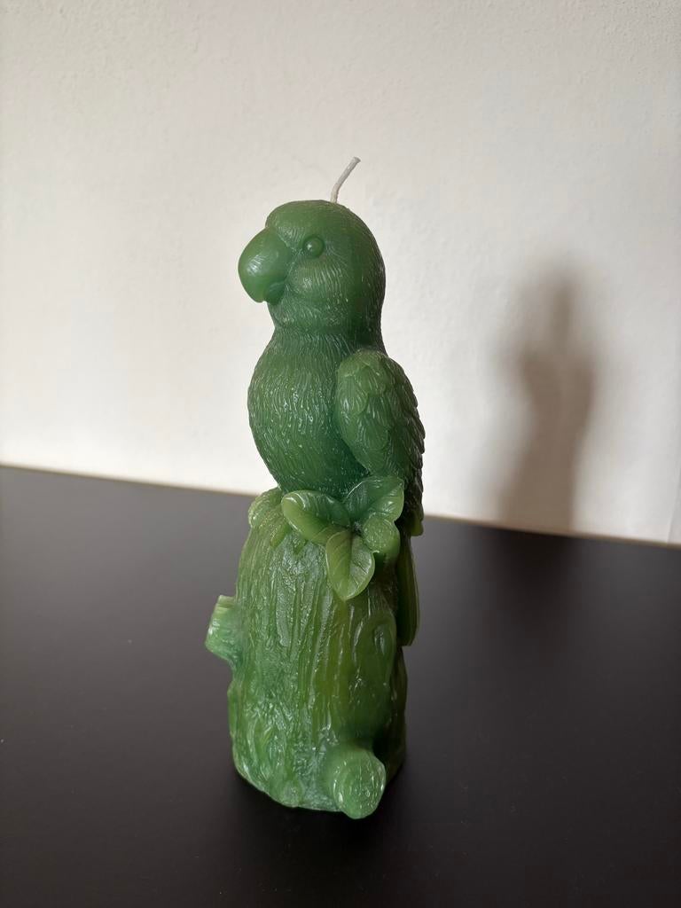 Groene Papegaai Kaars, Overige materialen, Nieuw, Ophalen of Verzenden, Kaars