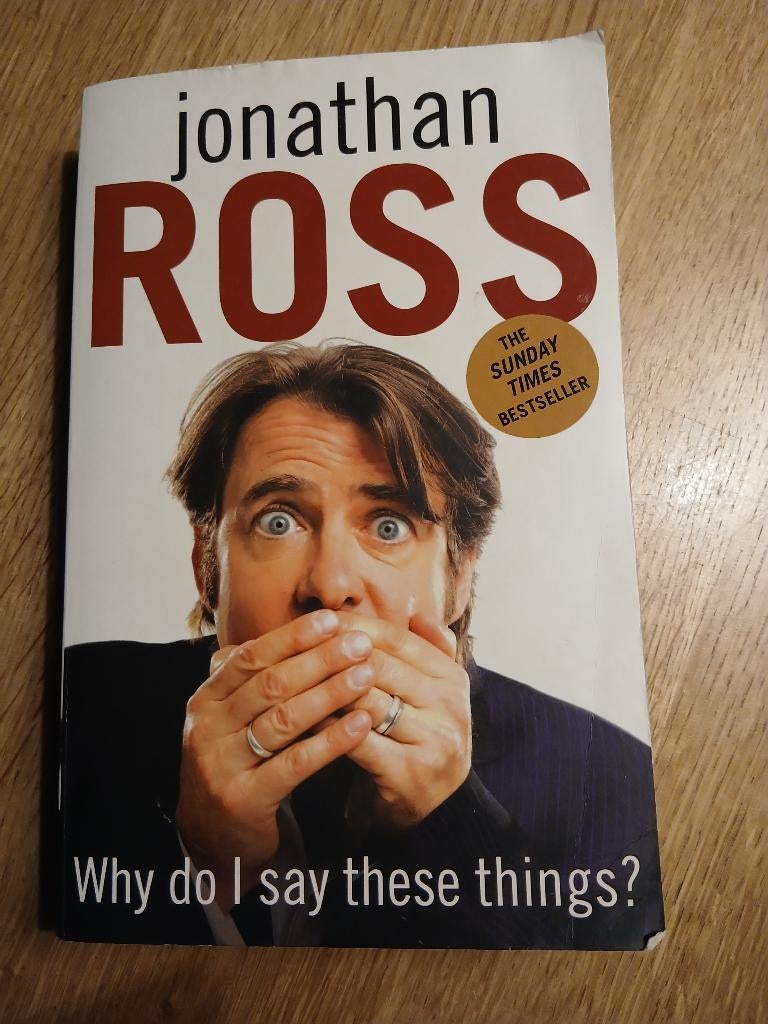 JONATHAN ROSS Why do I say these things?, Boeken, Biografieën, Gelezen, Film, Tv en Media, Ophalen of Verzenden