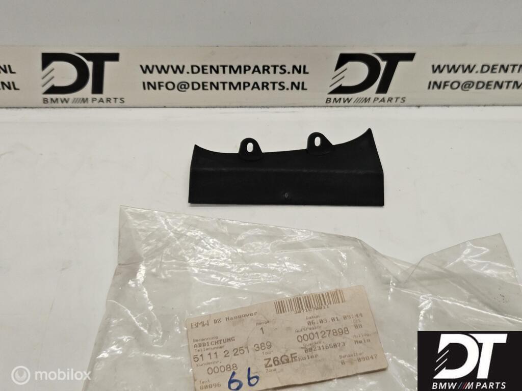 Bumper afdichting BMW 3-serie E36 51112251389, Nieuw, Ophalen of Verzenden, BMW, BMW