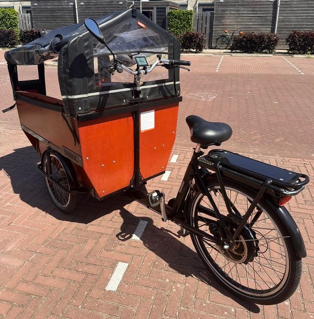 Babboe Max-E Bakfiets - Elektrisch, Fietsen en Brommers, Fietsen | Bakfietsen, 4 kinderen of meer, Gebruikt, Elektrisch, Ophalen