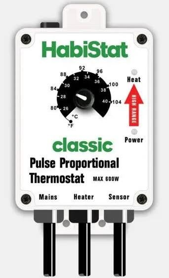 Habistat plus thermostaat, Dieren en Toebehoren, Reptielen en Amfibieën | Toebehoren, Ophalen, Zo goed als nieuw