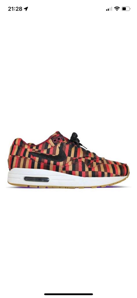 Nike Air Max 1 London Underground Roundel maat 45, Overige kleuren, Sportschoenen, Nieuw, Ophalen of Verzenden