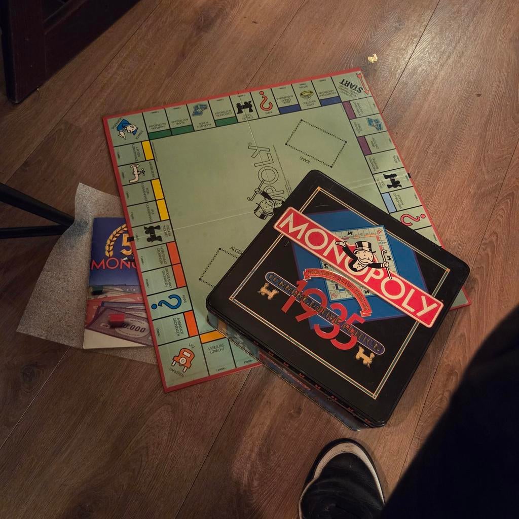 monopoly verzamelobject blik uitvoering 1935, Hobby en Vrije tijd, Gezelschapsspellen | Bordspellen, Ophalen of Verzenden, Gebruikt