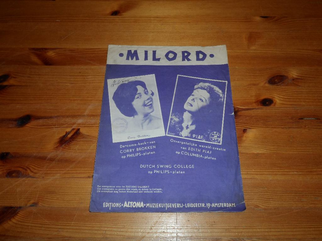Milord - monnot / moustaki / van hemert, Gebruikt, Gitaar, Ophalen of Verzenden, Artiest of Componist