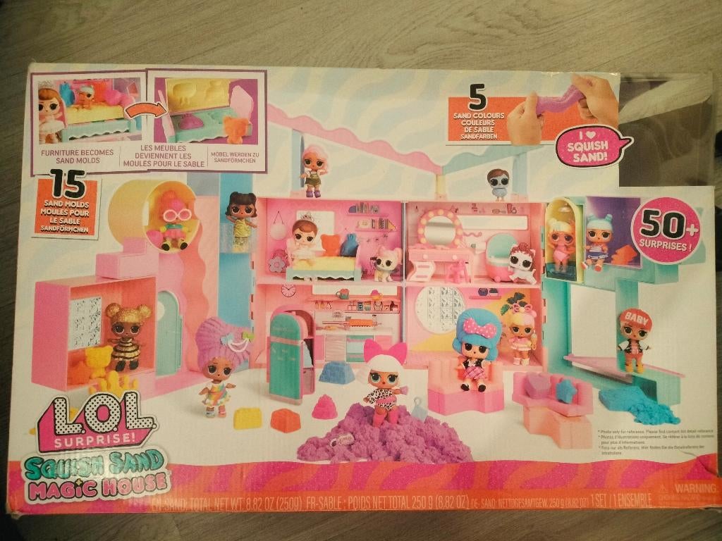 L.O.L. Surprise! Squish Sand Magic House-minipop-Poppenhuis, Kinderen en Baby's, Ophalen of Verzenden, Gebruikt, Poppenhuis
