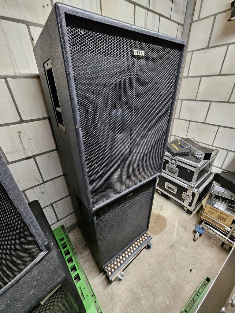 Craaft subwooferkasten met 1200 watt rms master audio woofer, Ophalen of Verzenden, Zo goed als nieuw