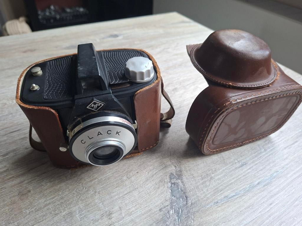 Agfa clackfoto toestel met agfa clibo blitzer, Ophalen of Verzenden, Gebruikt, Compact, Overige Merken