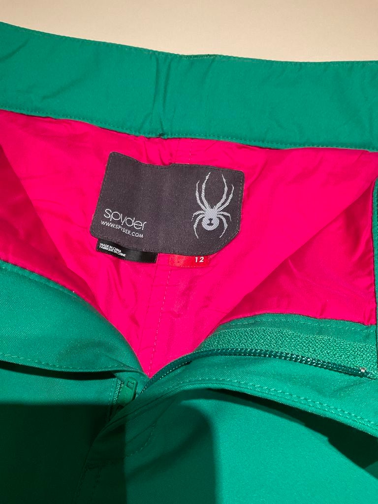 Spyder Ski Broek Dames Groen Maat 40, Kleding | Dames, Wintersportkleding, Ophalen of Verzenden, Zo goed als nieuw, Maat 38/40 (M)