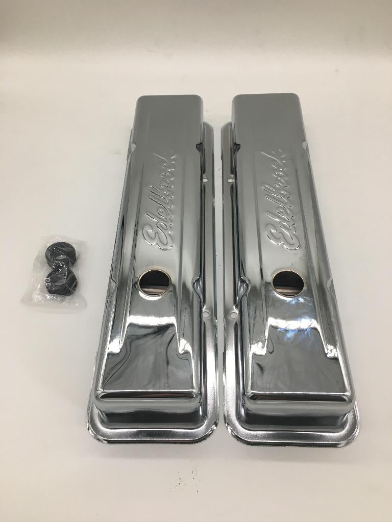 Te koop Kleppendeksel edelbrock (chroom) chevrolet c10 k10, Ophalen of Verzenden