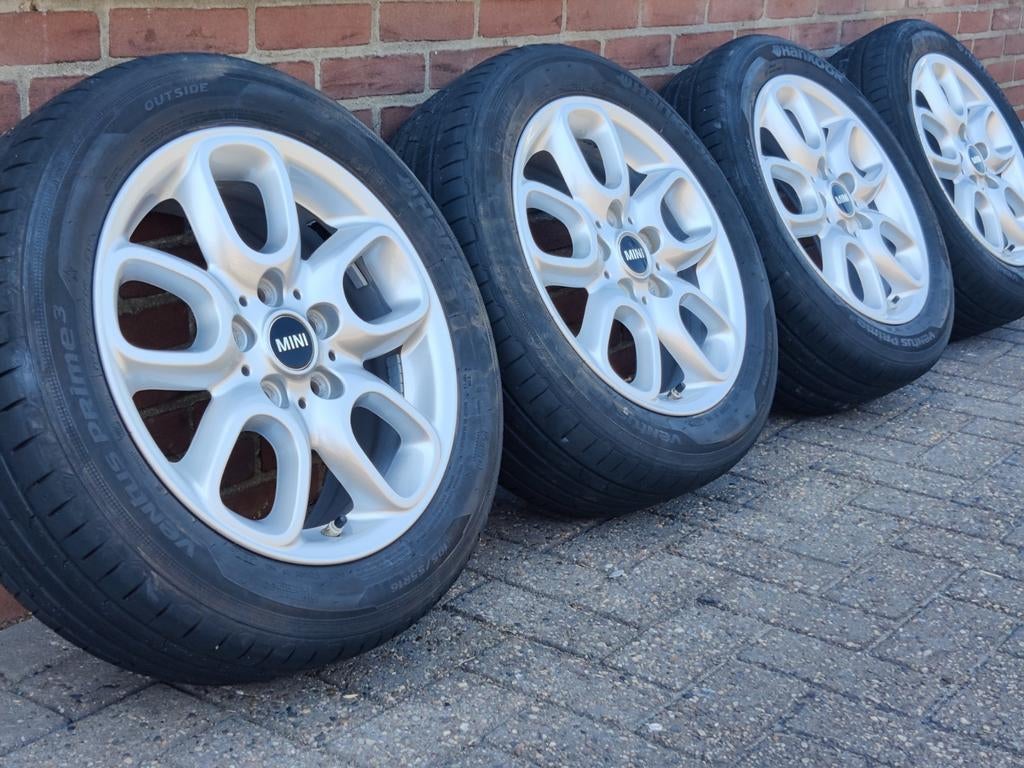 Originele set Mini Cooper F55 F56 F57 Loop Spoke Zomerset, Auto-onderdelen, Banden en Velgen, Ophalen, Gebruikt, Velg(en), 16 inch