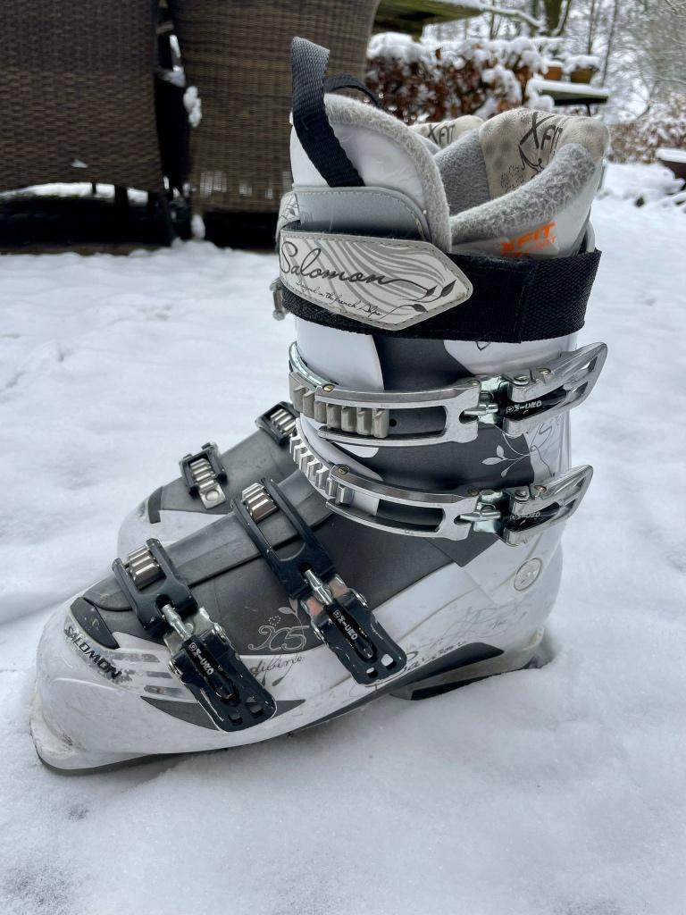 Salomon Skischoenen X5 Divine Xfit Wit maat 27, 160 tot 180 cm, Gebruikt, Schoenen, Skiën