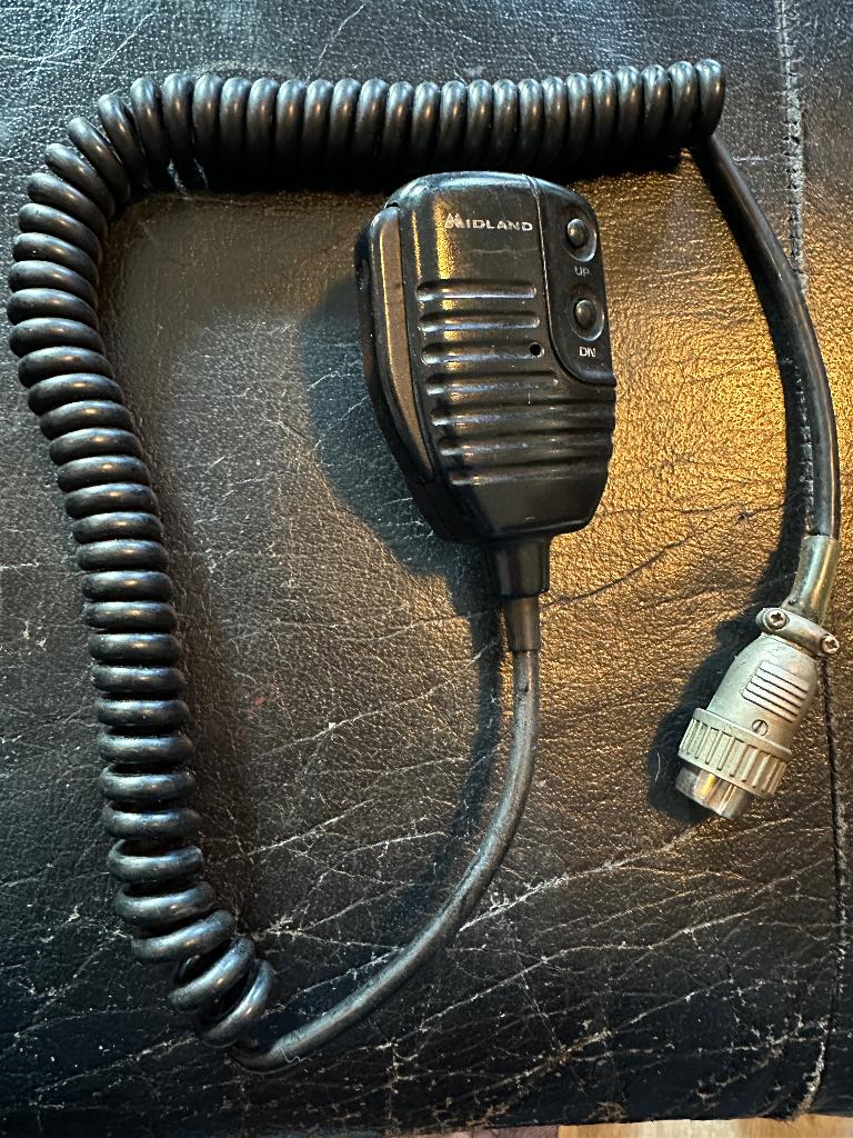 Midland MR-120 elektrische handmicrofoon voor 27MC-bakjes#v#, Telecommunicatie, Zenders en Ontvangers, Ophalen, Gebruikt
