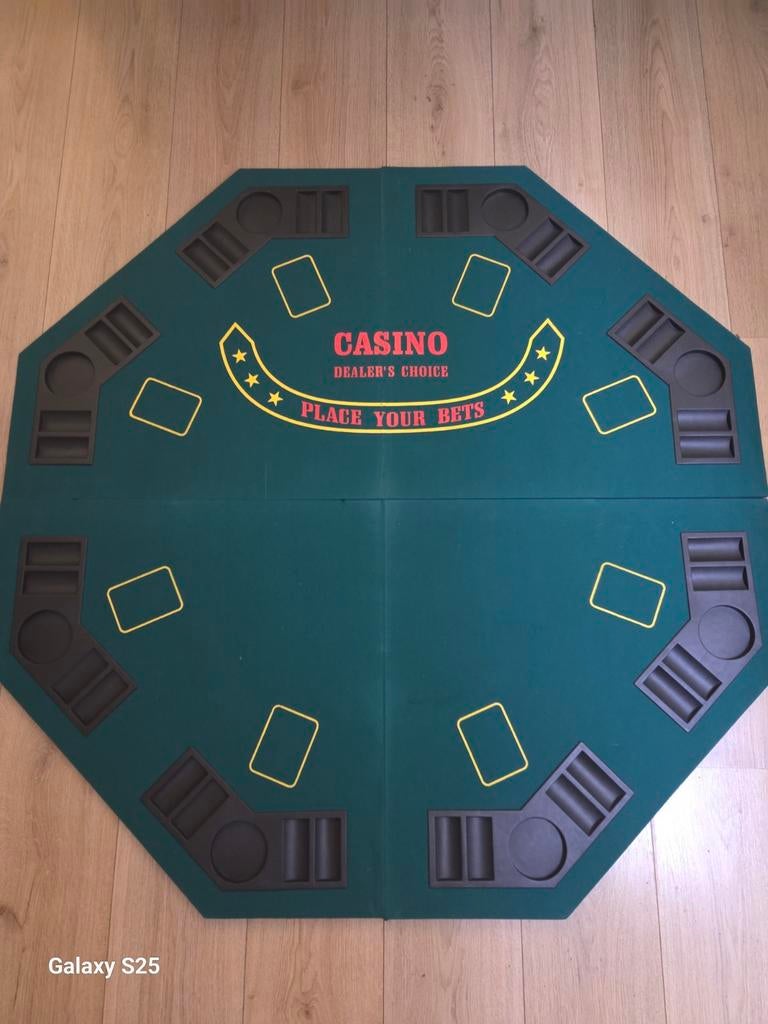 Casino Tafelblad Dealer's Choice, Vijf spelers of meer, Ophalen of Verzenden, Zo goed als nieuw, Onbekend