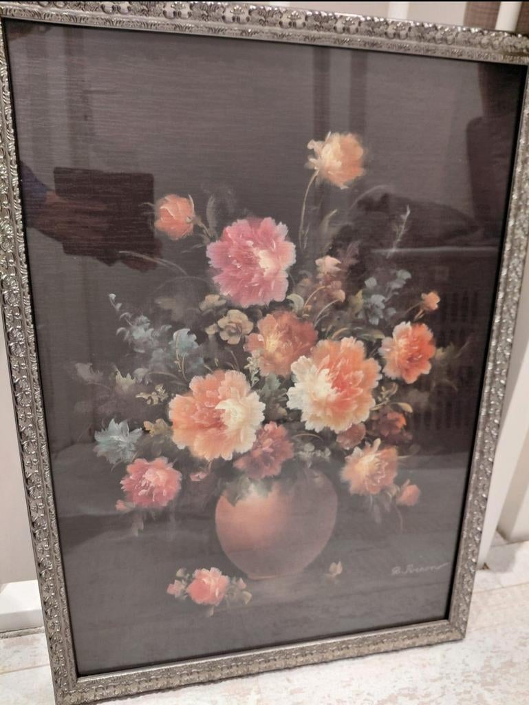 Schilderij uit Spanje met lijst en glas, Antiek en Kunst, Kunst | Schilderijen | Klassiek, Ophalen