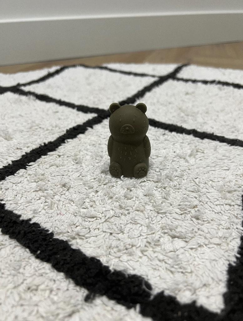 Nieuw groen olijf Liewood silicone beer vingerpoppetje figuu, Ophalen of Verzenden, Nieuw, Overige typen