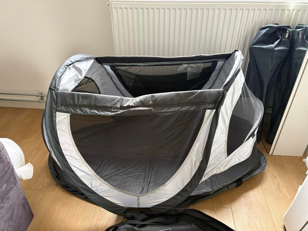 Deryan Peuterbox/Campingbedje met zonnescherm, Kinderen en Baby's, Boxen, Ophalen, Gebruikt, Rechthoekig
