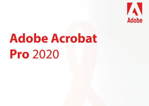 Adobe Acrobat Pro 2020 - Permanent licentie voor 1 apparaat, Verzenden, Nieuw, Windows