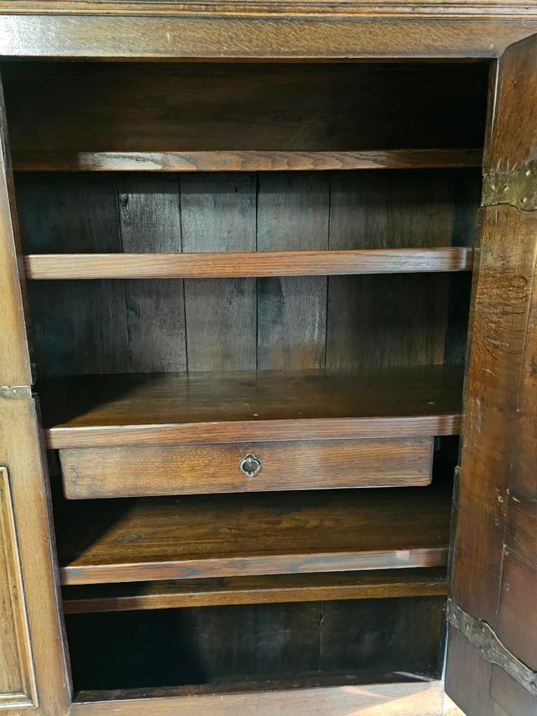 Antieke eikenhouten kast, Ophalen of Verzenden