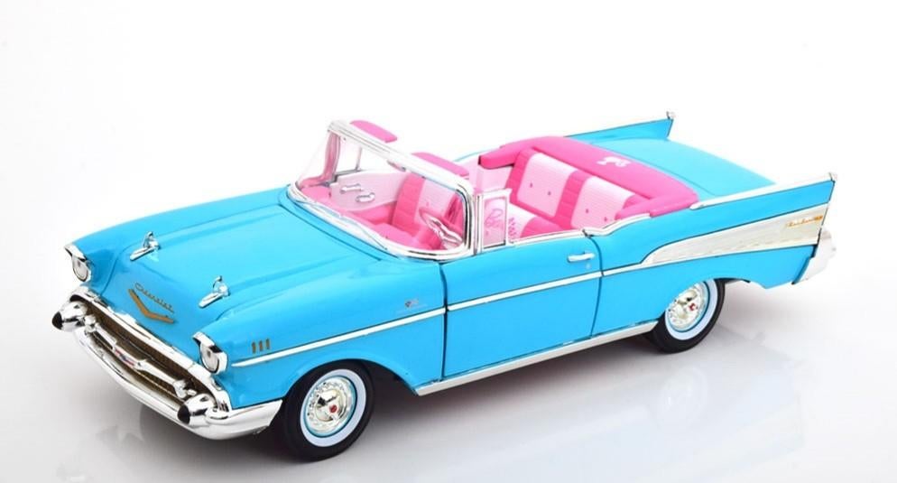 Chevrolet bel air 1957 barbie modelauto 1:18, Ophalen of Verzenden, Nieuw, Overige merken