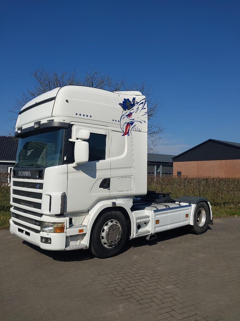 SCANIA . 164-480.NEDERLANDS KENTEKEN  BB-678-R, Auto's, Automaat, Scania, Leder en Stof, Wit