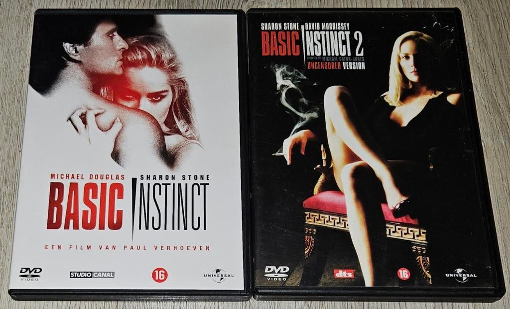 Basic Instinct 1 & 2, Vanaf 16 jaar, Ophalen of Verzenden, Zo goed als nieuw