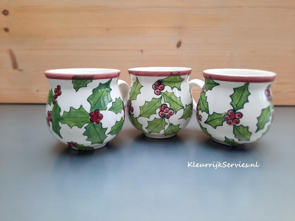 Koffiemokken of Theebekers Handbeschilderd, Ophalen of Verzenden, Dishes en Deco, Overige stijlen, Kop(pen) en/of Schotel(s)