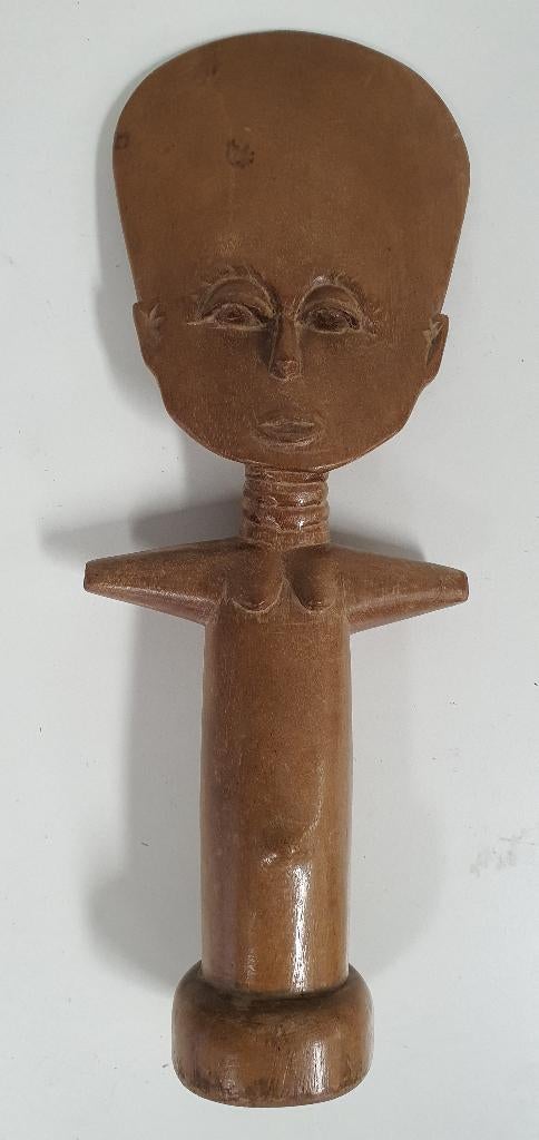 Ashanti vruchtbaarheidspop Akua'ba 37 cm, Ophalen of Verzenden