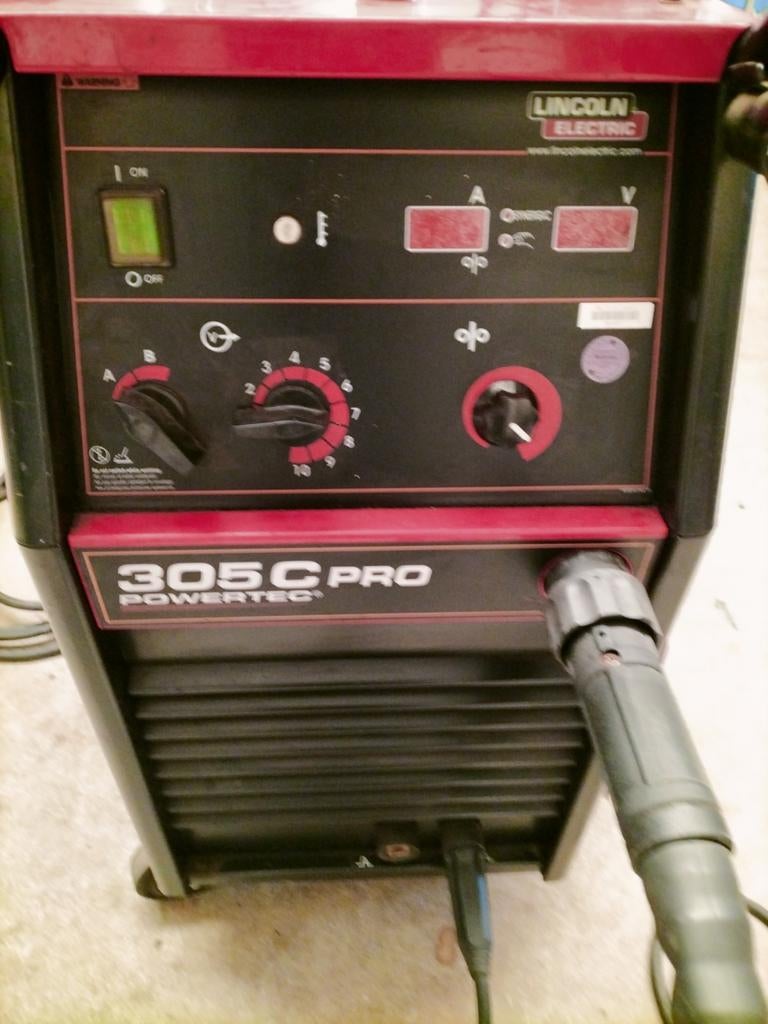 Lincoln lasapparaat Powertec 305CPRO, Ophalen, Gebruikt, 250 ampère of meer, Elektroden