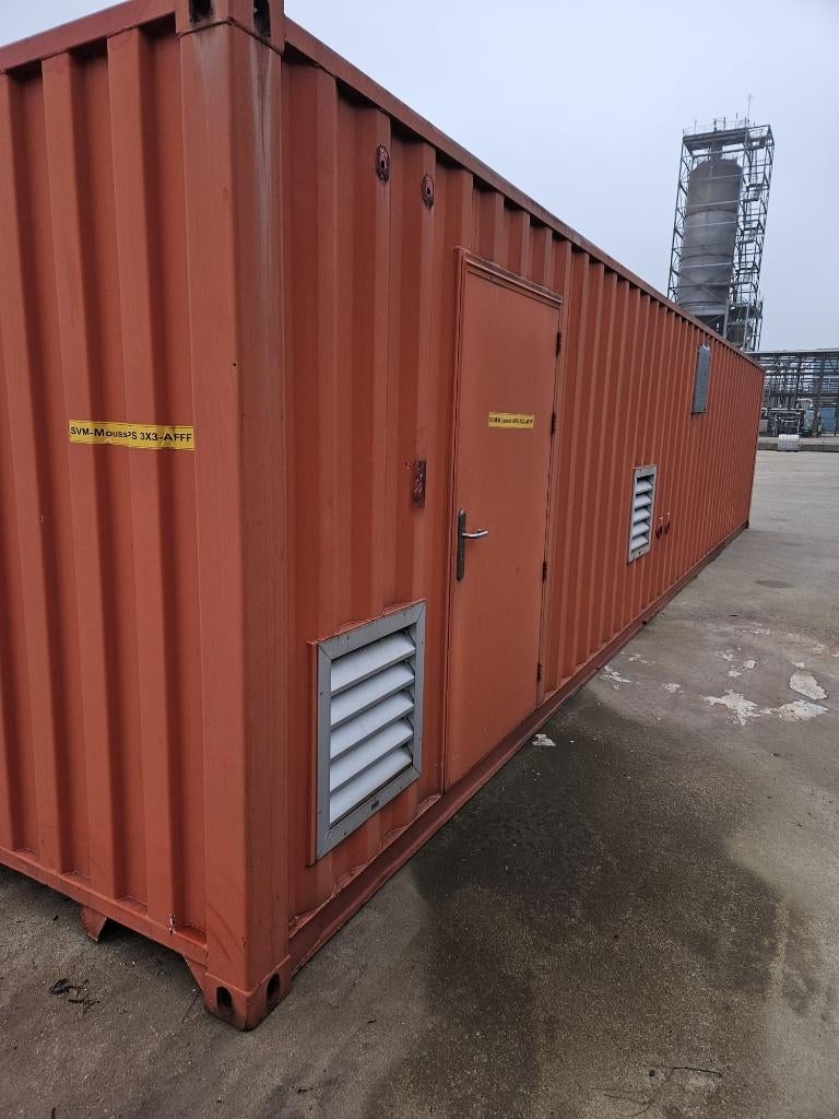 40 Ft Brandblus/ schuim blus container met noodgenerator, Ophalen