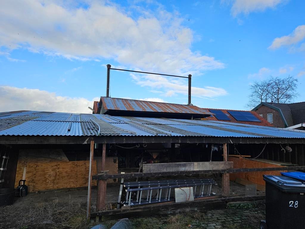 Metalen / ijzeren vintage golfplaten te koop 30 stuks, Ophalen, Gebruikt, 15 m² of meer, Golfplaat