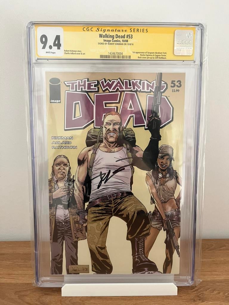 The Walking dead #53 signed Robert Kirkman, Eén comic, Ophalen of Verzenden, Zo goed als nieuw, Amerika