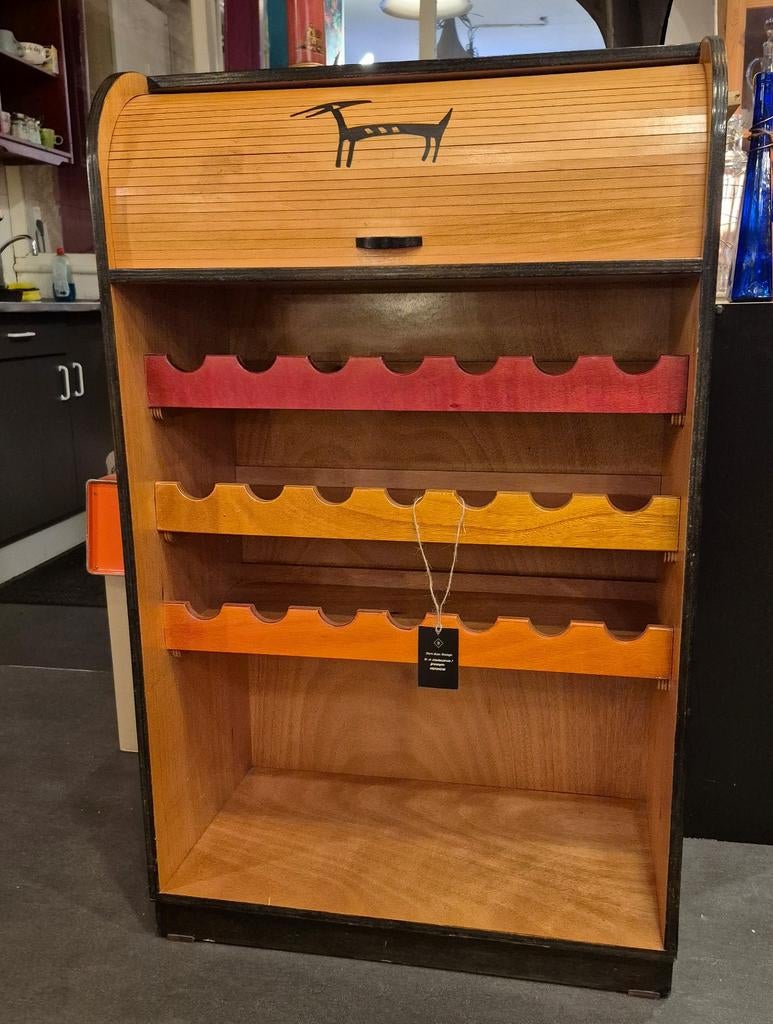 Kakadu Wijnkast / Drankkast - Kunst Design, Huis en Inrichting, Kasten | Buffetkasten, Met deur(en), 100 tot 150 cm, 50 tot 100 cm