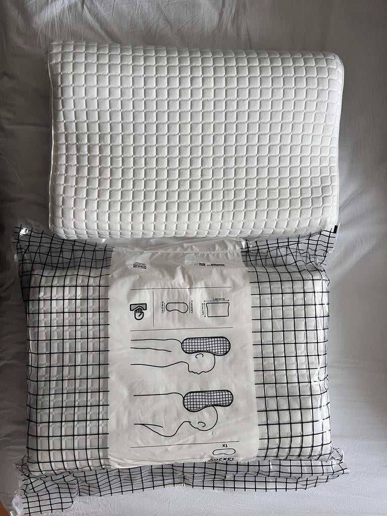 Ikea ROSENSKÄRM Ergonomisch Kussen - Nieuwstaat!, Eenpersoons, Wit, Ophalen of Verzenden, Zo goed als nieuw