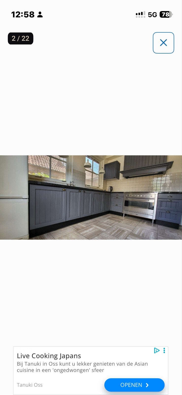 Keuken houten fronten ,deurtje en lades  zie omschrijving, Huis en Inrichting, Gebruikt, Overige materialen, Blauw, Hoekkeuken