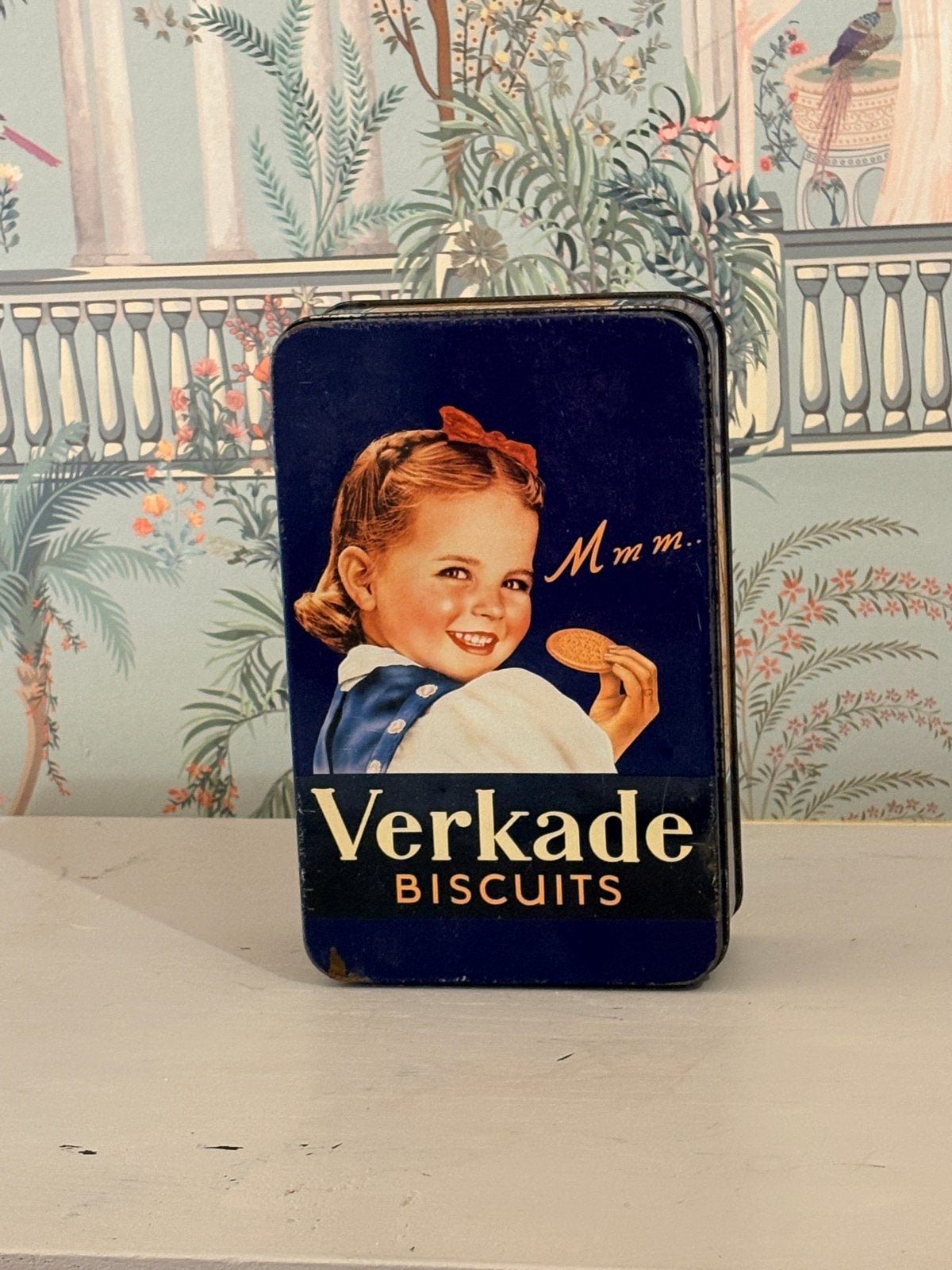Vintage Verkade Biscuits Koekblik - Goede Staat, Ophalen of Verzenden