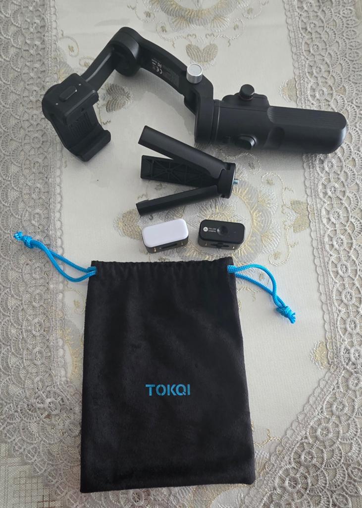 Tokai Gimbal Stabilisator voor Smartphone met Microfoons, Ophalen of Verzenden, Zo goed als nieuw